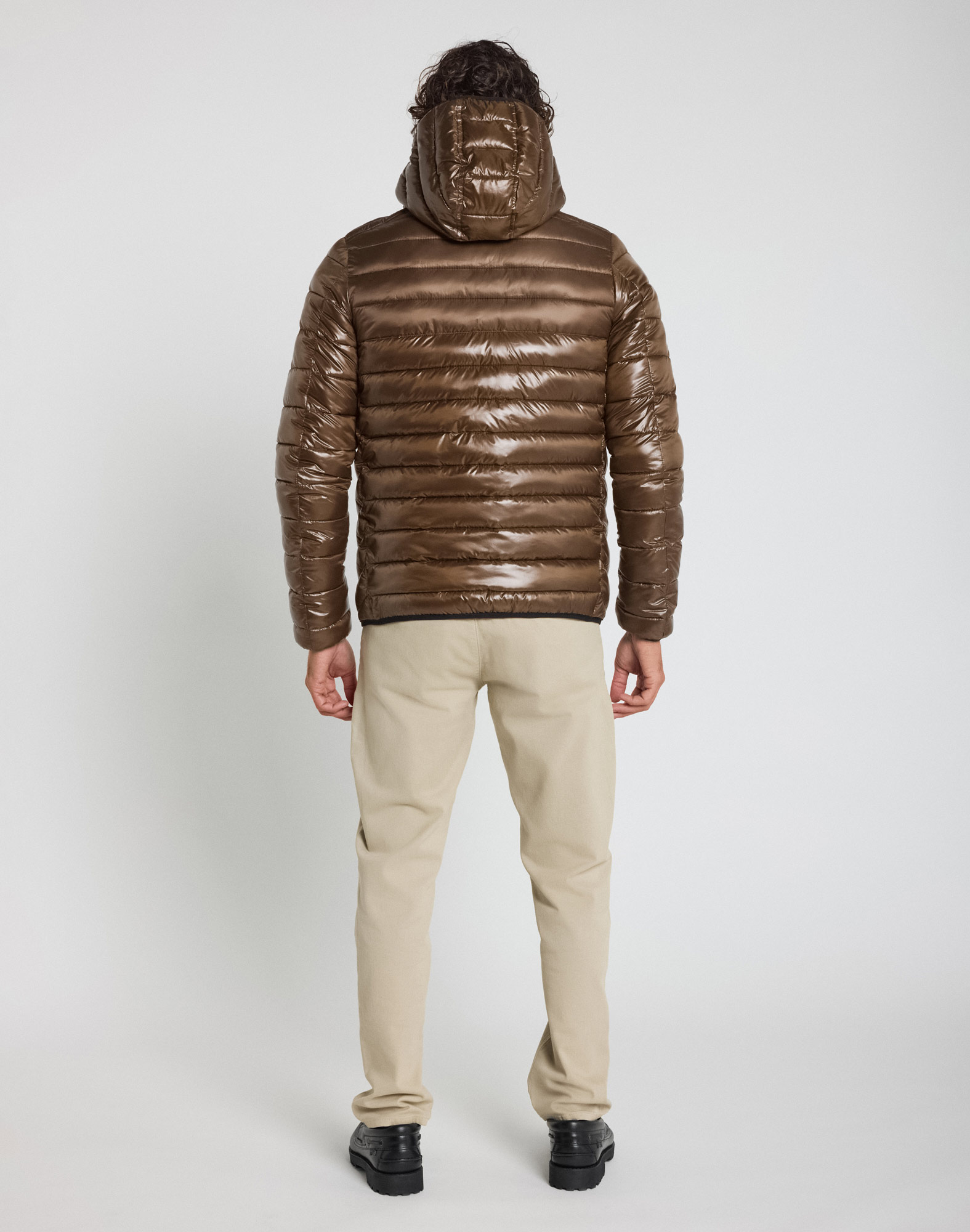 Men's feather jacket LUCKY BROWNY