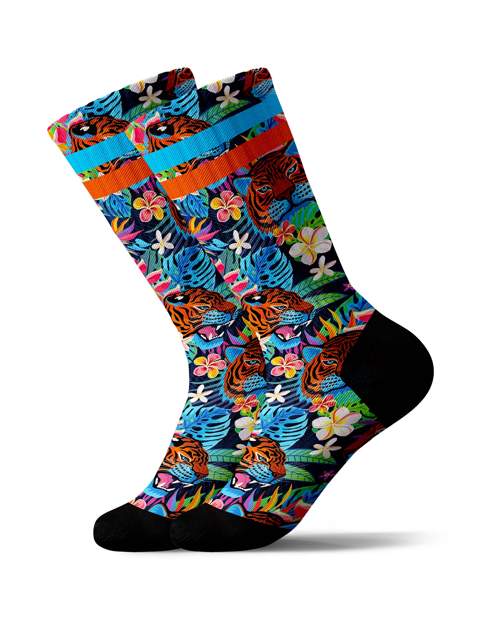 CHAUSSETTES SUBLIMÉES TIGERBLUE