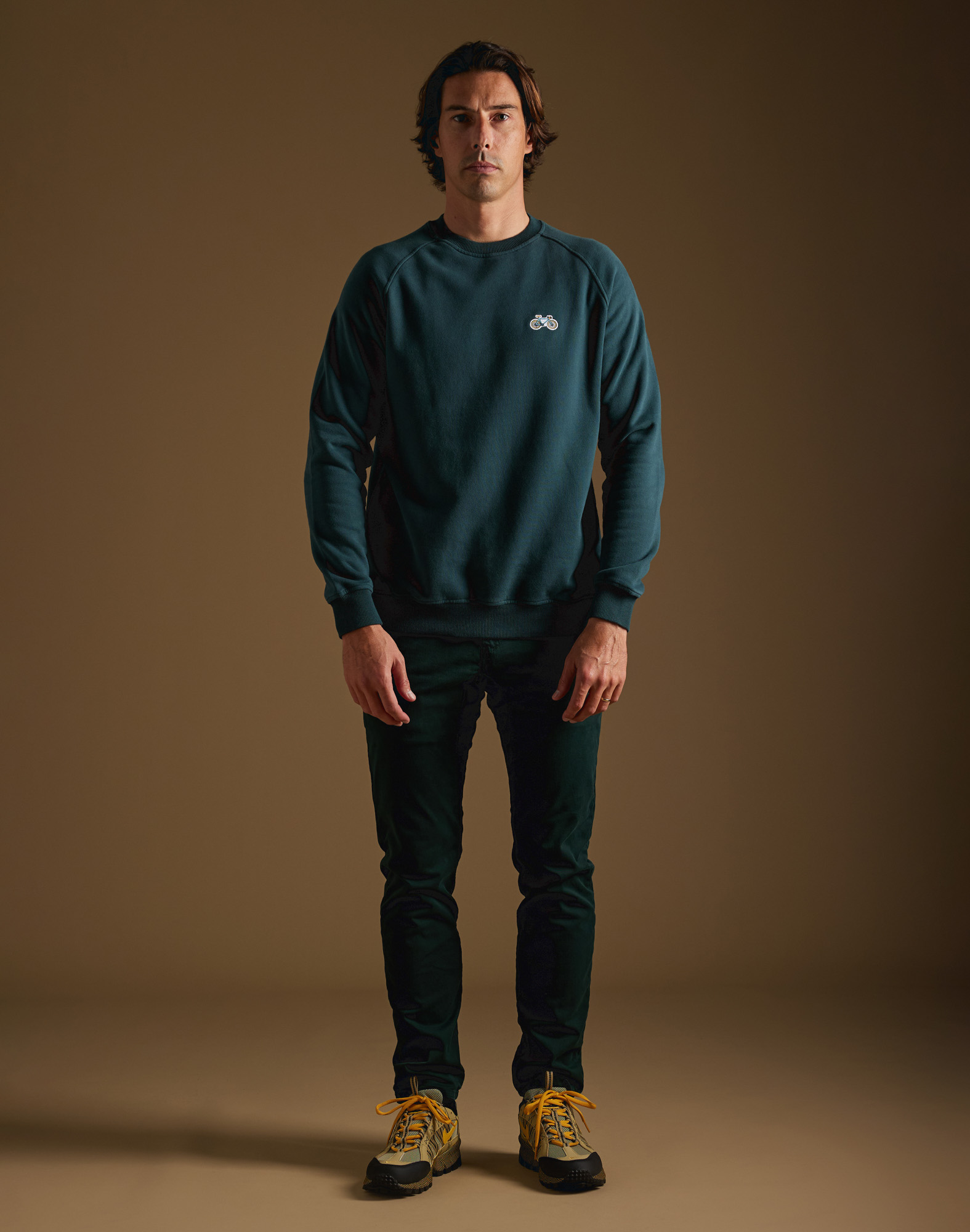 Men's sweat CREW PATCHSPRINTAZUL