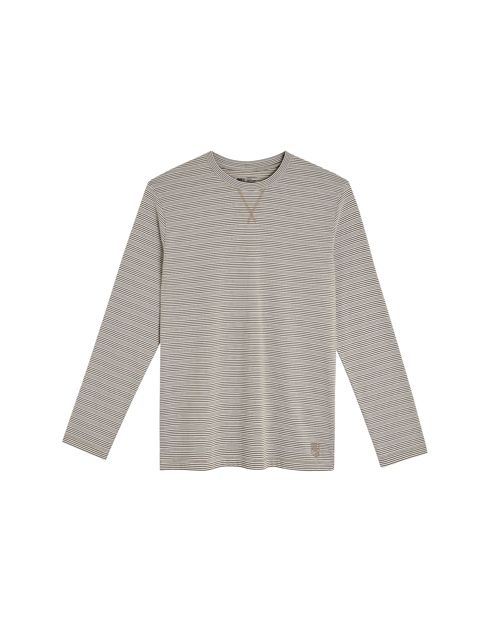 Men's t-shirt long sleeves CREAMSTRIP